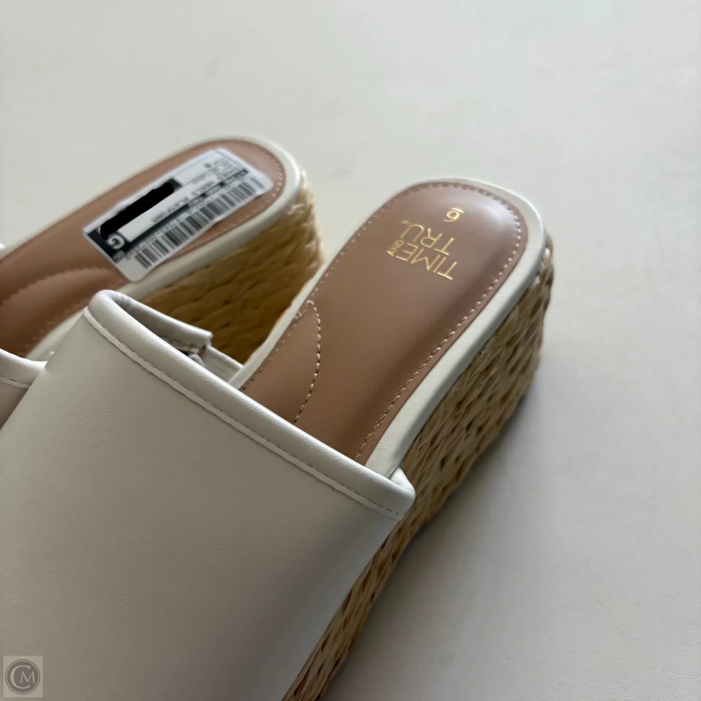 Shoes Heels Platform By Time And Tru In White, Size: 6