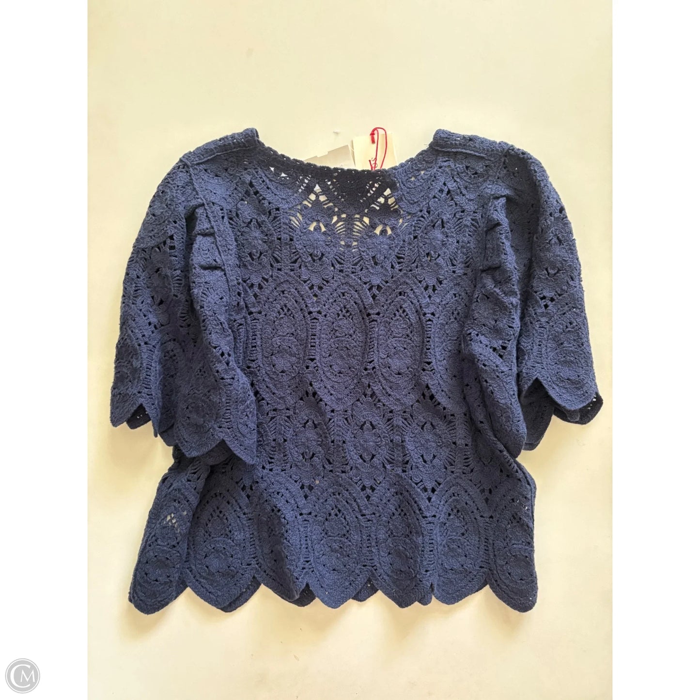 Top Short Sleeve By Solitaire In Navy, Size: Xs