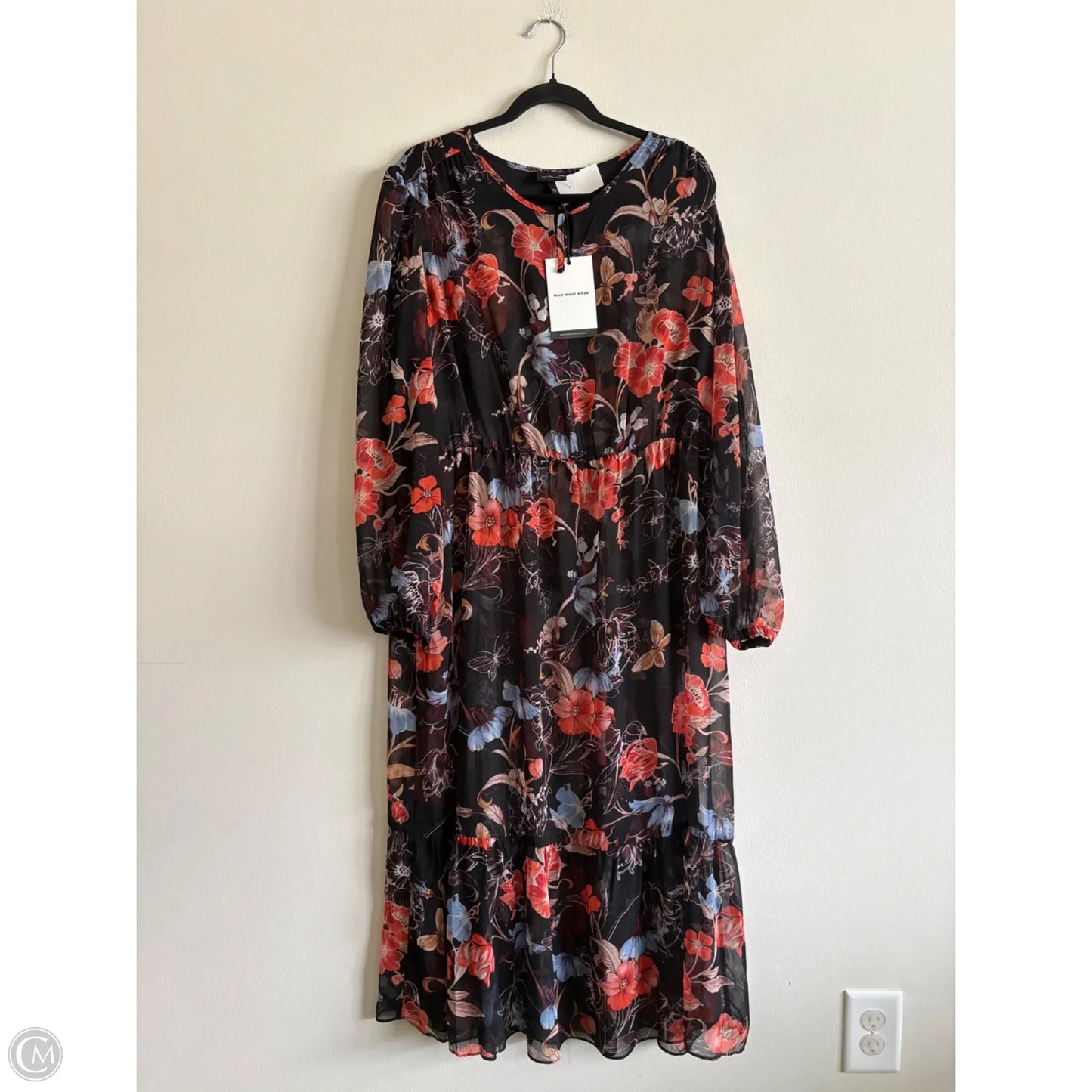 Dress Casual Maxi By Who What Wear In Floral Print, Size: Xxl