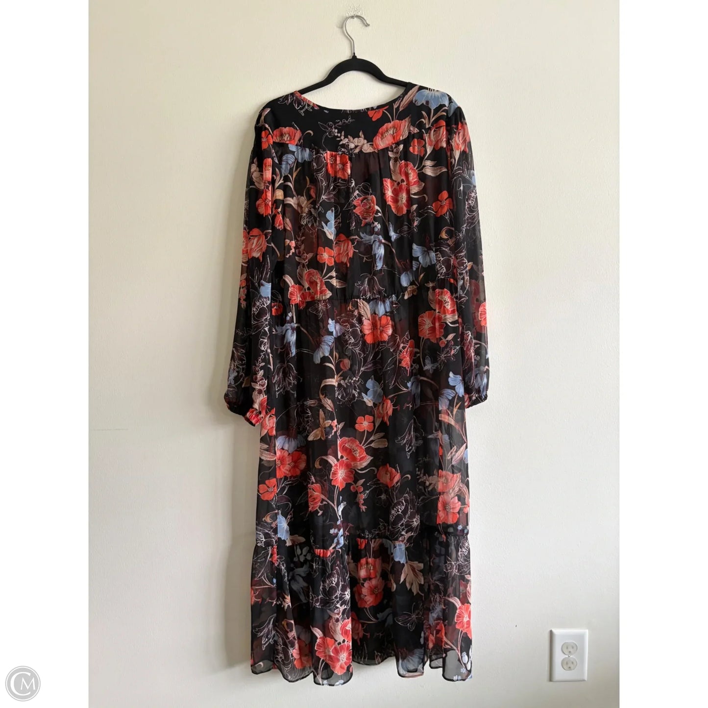 Dress Casual Maxi By Who What Wear In Floral Print, Size: Xxl