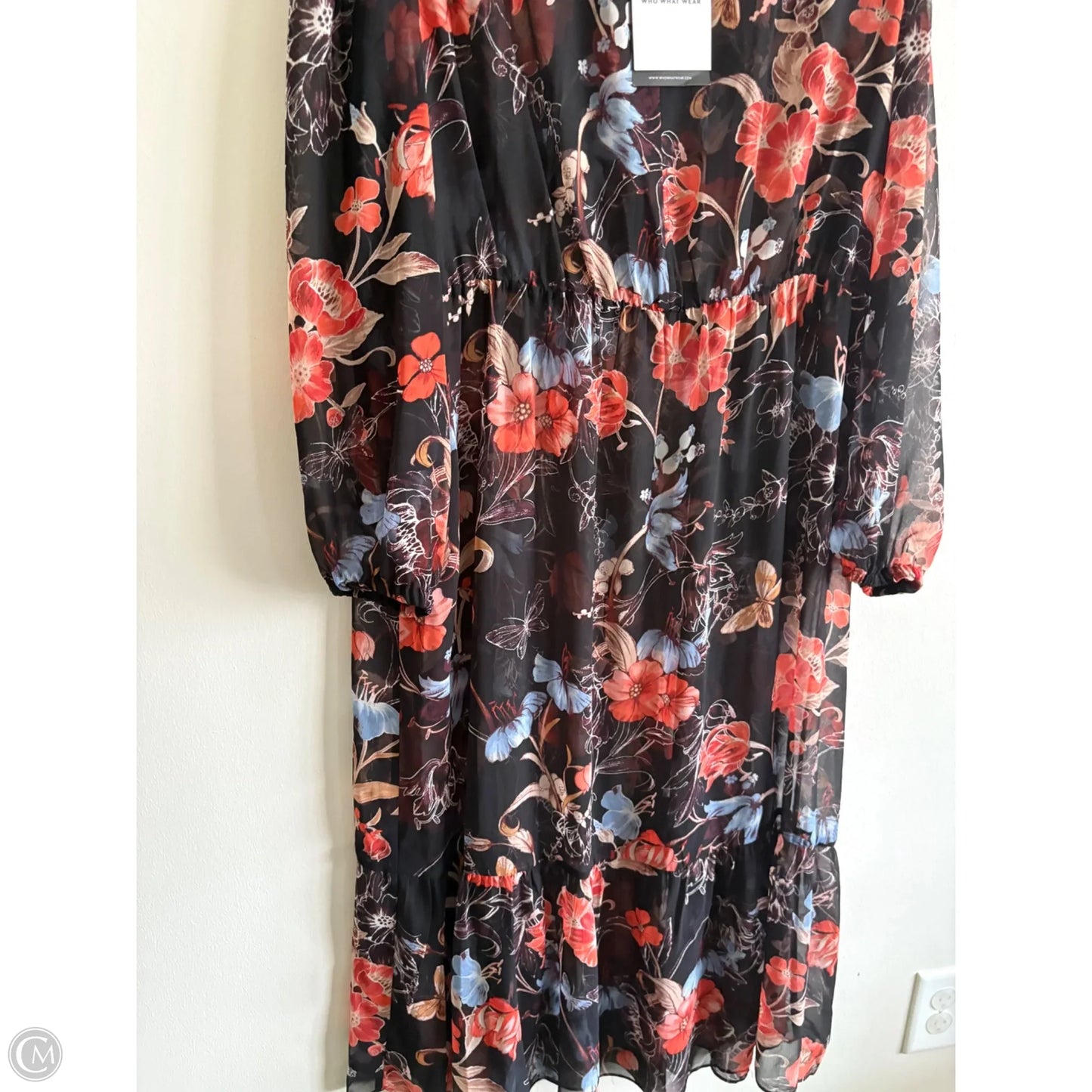 Dress Casual Maxi By Who What Wear In Floral Print, Size: Xxl
