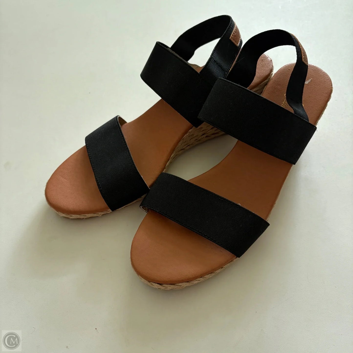 Sandals Heels Wedge By Tommy Bahama In Black, Size: 10
