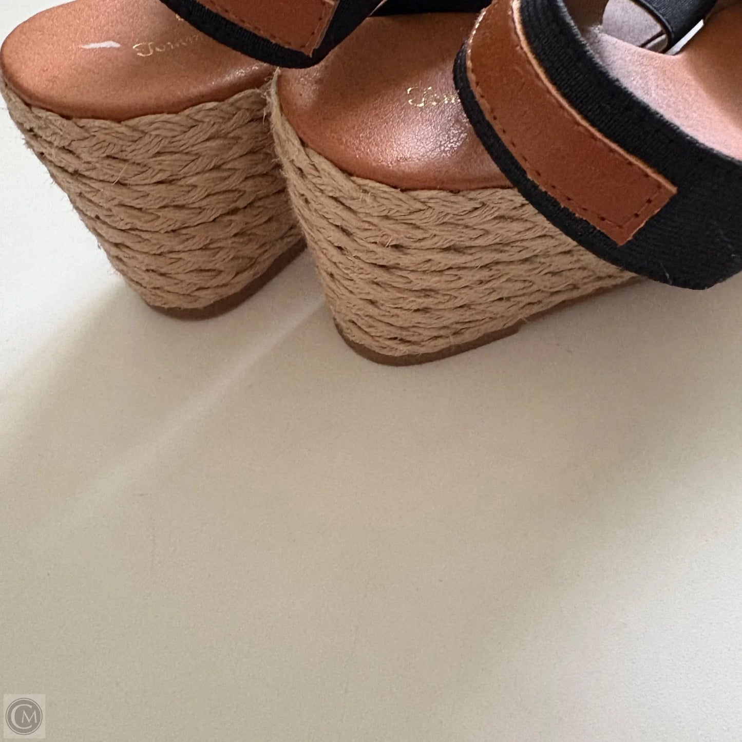 Sandals Heels Wedge By Tommy Bahama In Black, Size: 10