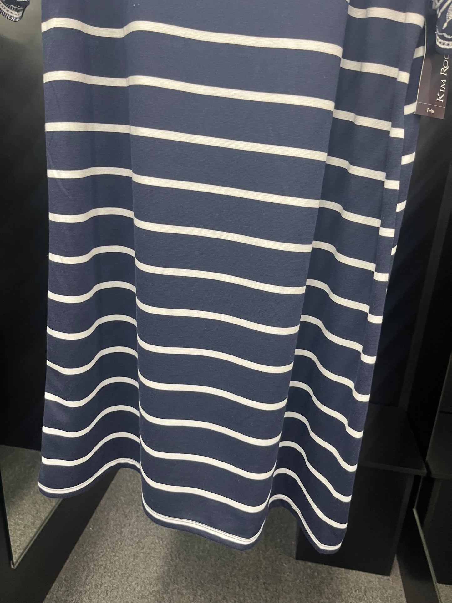 Navy Dress Casual Midi Kim Rogers, Size L