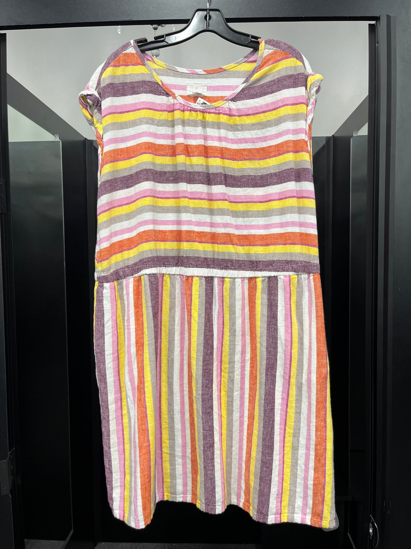 Striped Dress Casual Midi Caslon, Size 2x