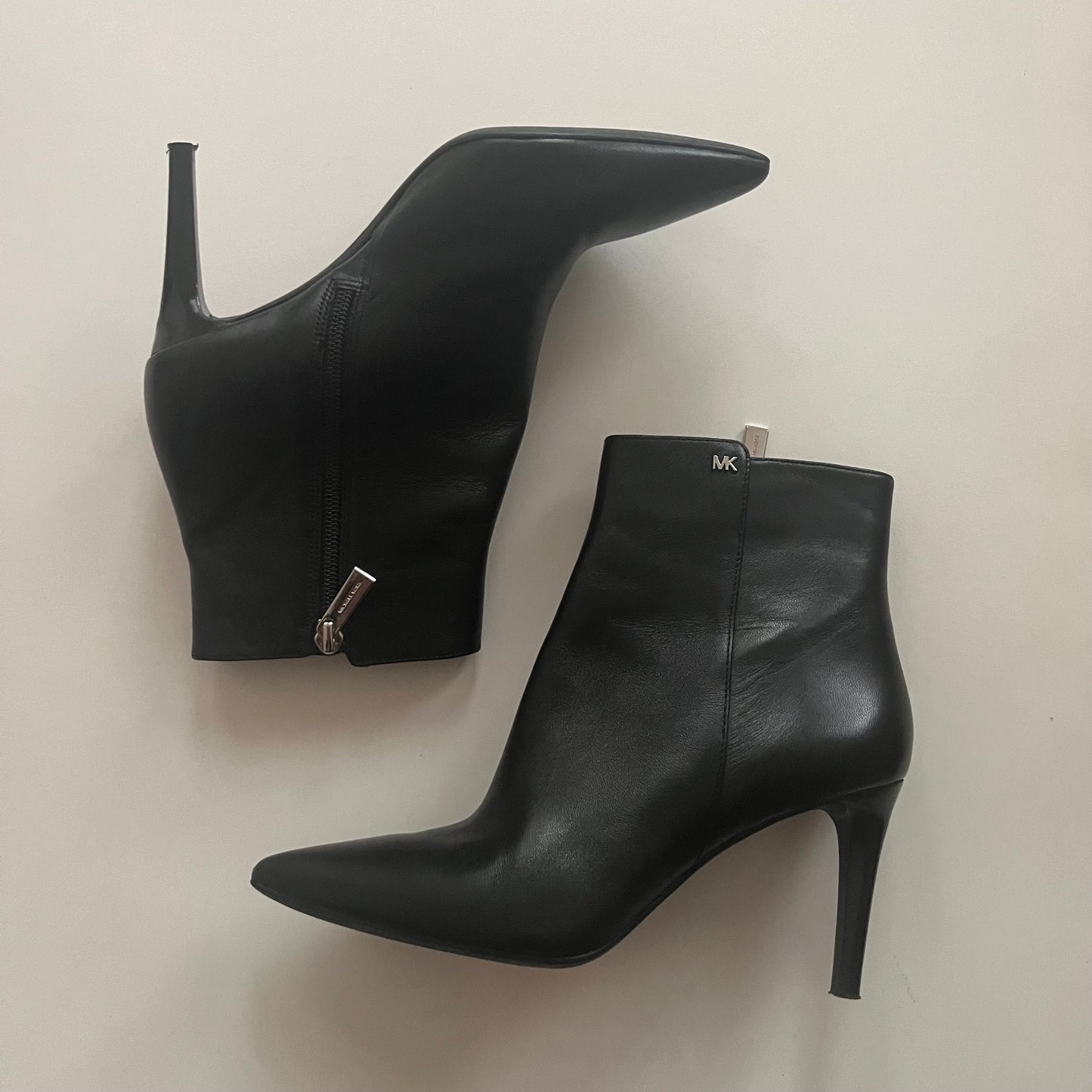 Black Boots Ankle Heels Michael Kors O, Size 6.5