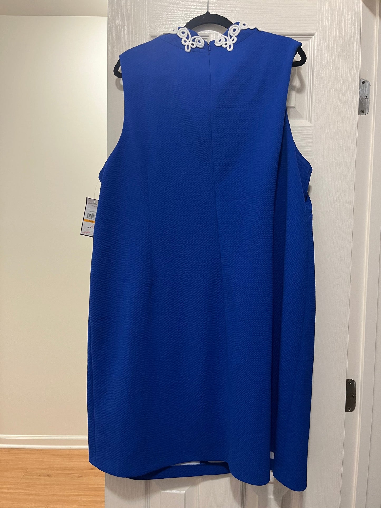 Royal Blue Dress Casual Midi Jessica Howard NWT, Size 24