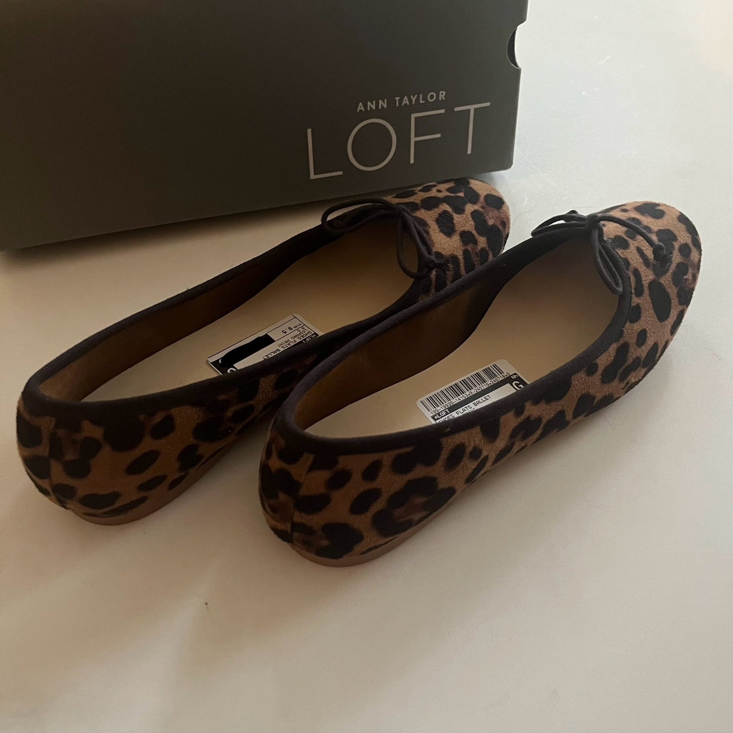 Leopard Print Shoes Flats Ballet Loft, Size 9.5