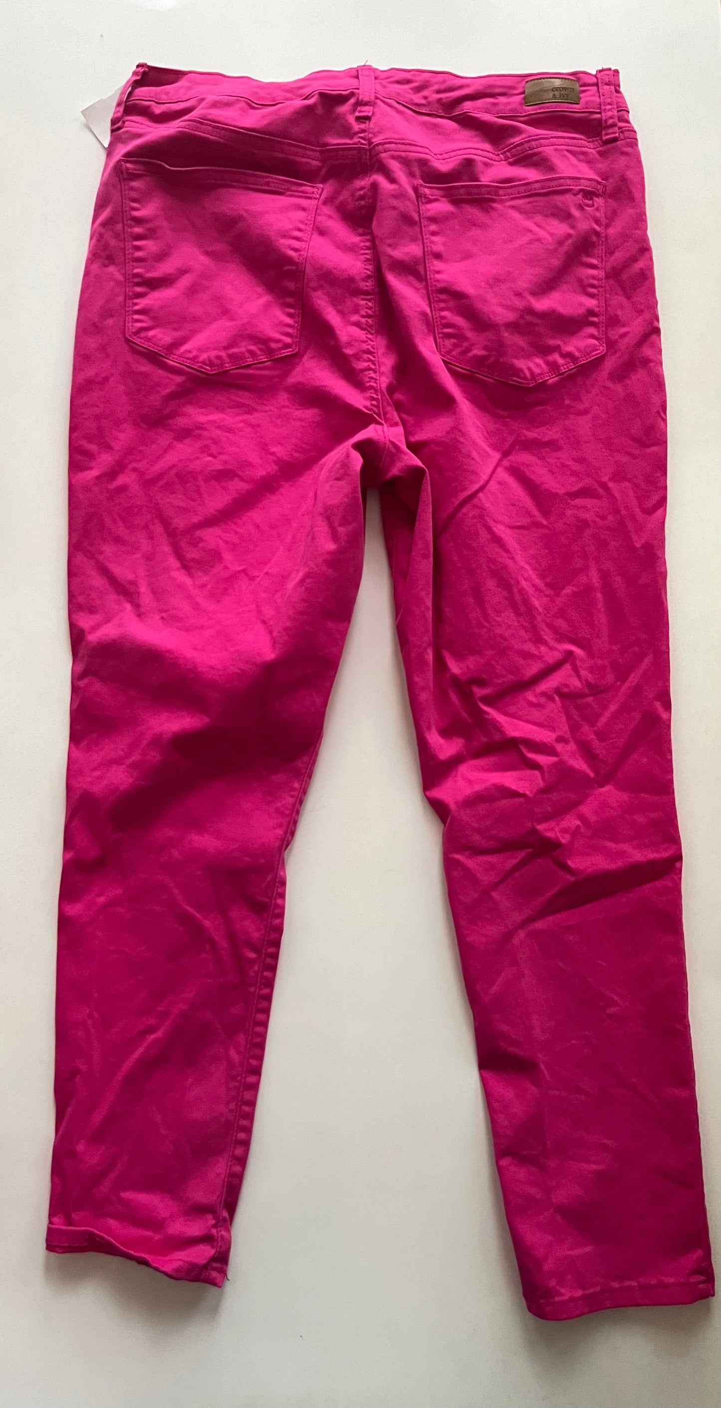 Pink Pants Ankle Crown And Ivy, Size 14