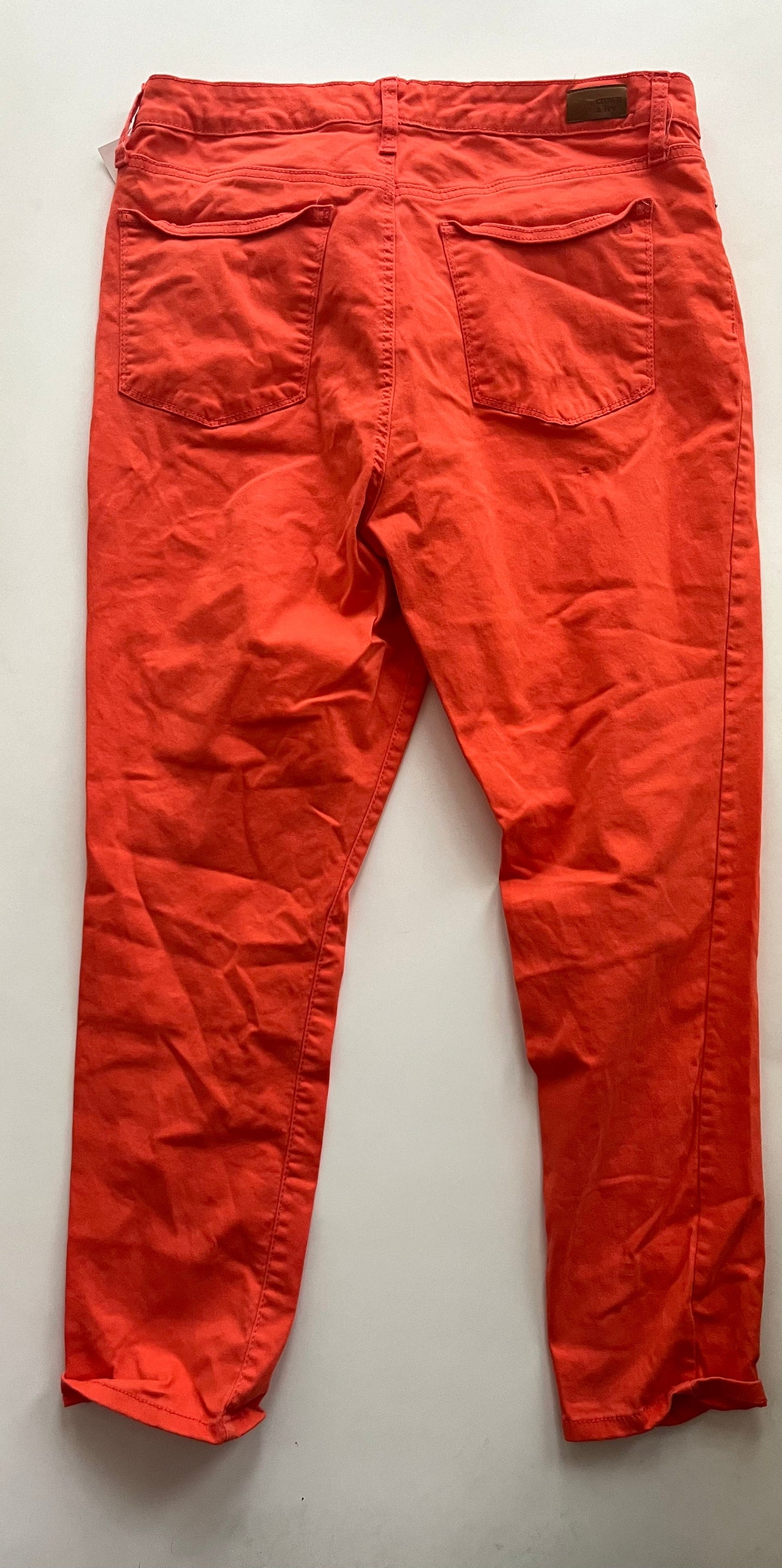 Orange Pants Ankle Crown And Ivy, Size 16