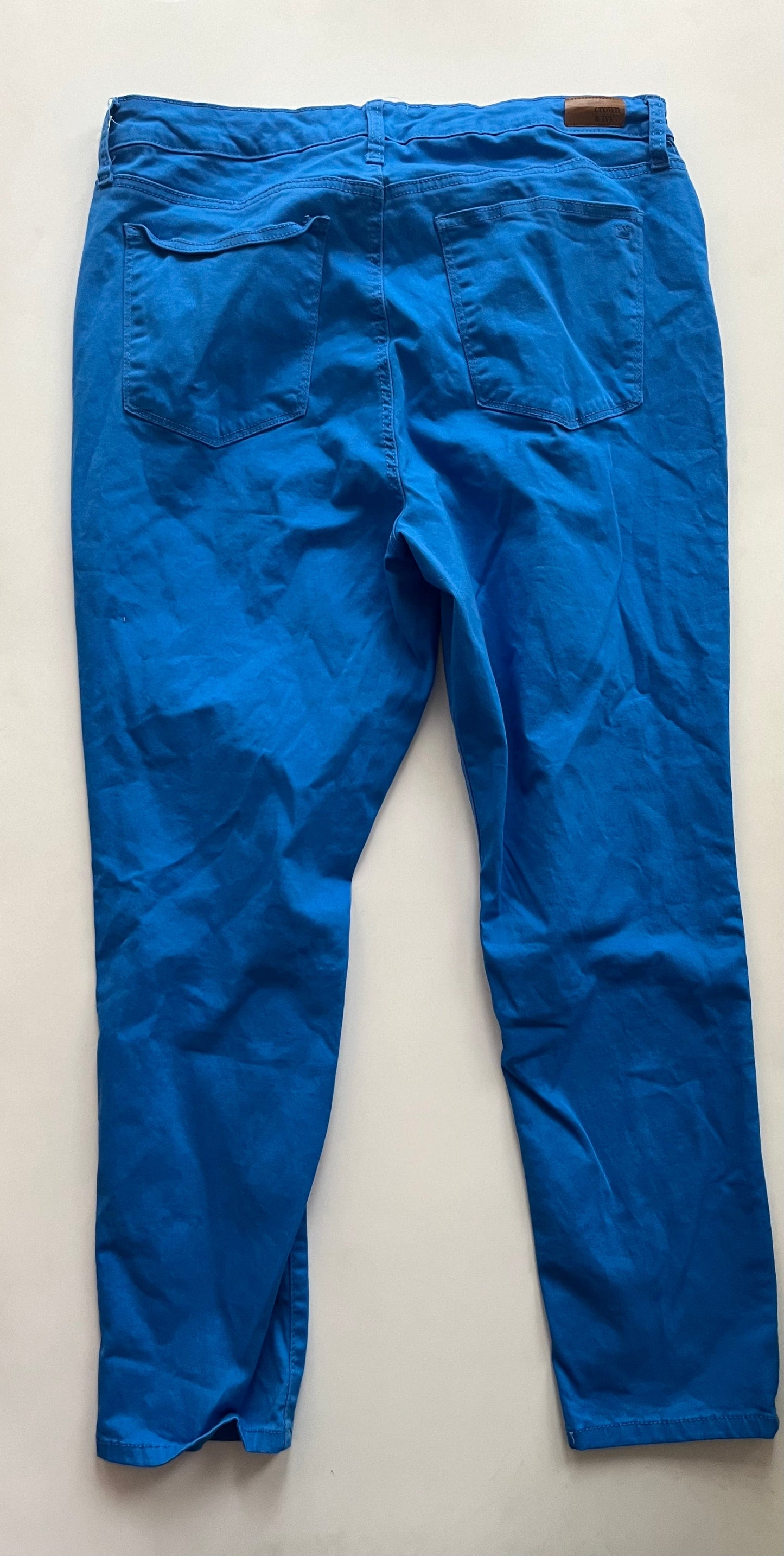 Blue Pants Ankle Crown And Ivy, Size 16