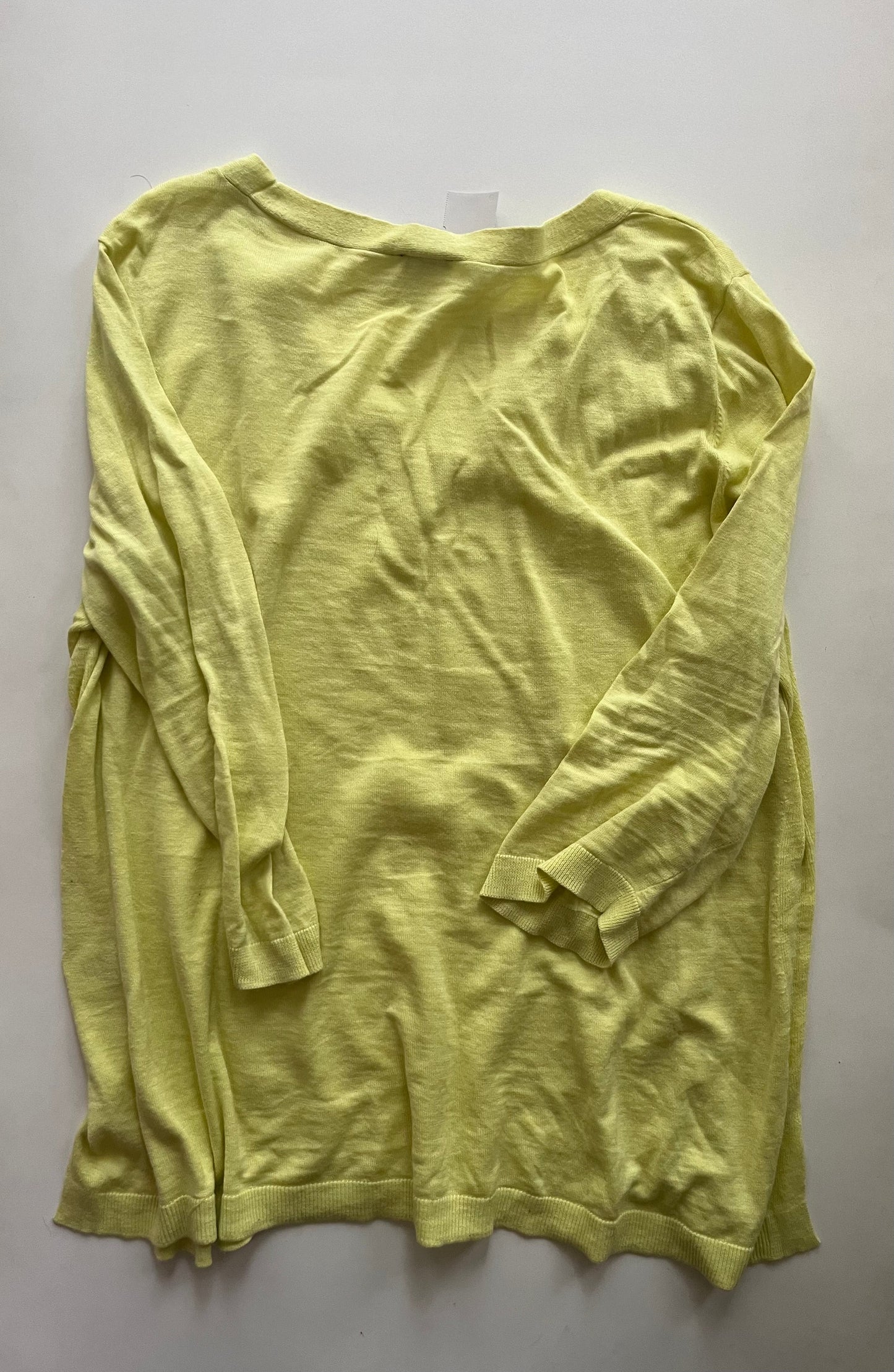 Yellow Top Long Sleeve Talbots, Size Xl