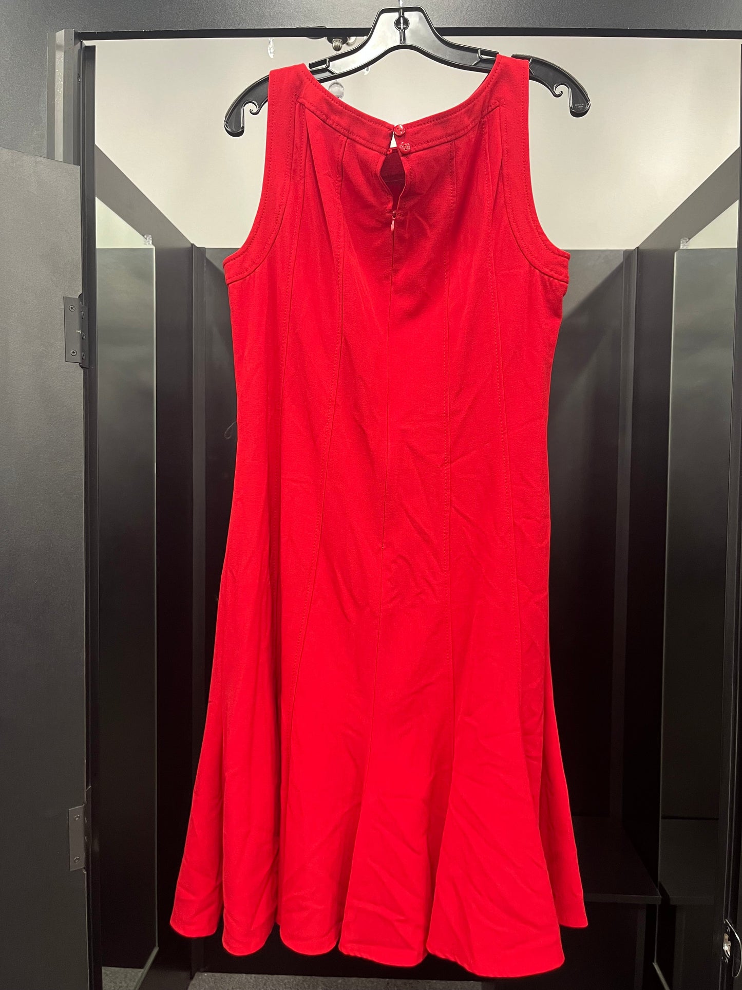 Red Dress Casual Midi Sandra Darren, Size L