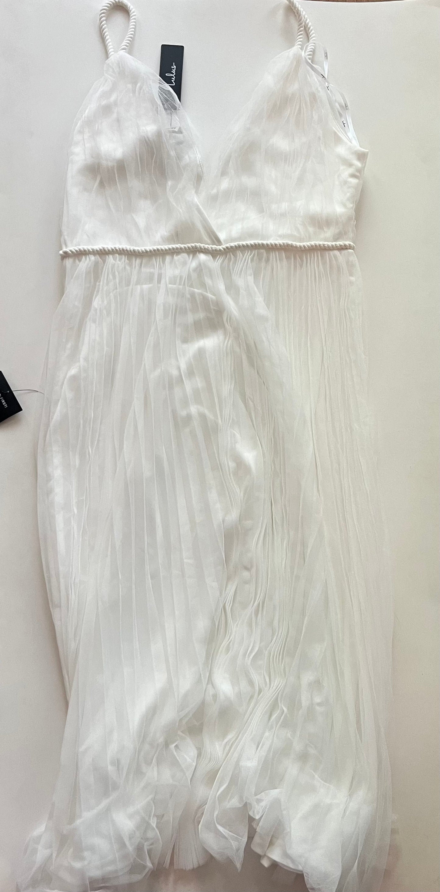 White Dress Casual Maxi Lulu NWT, Size Xl