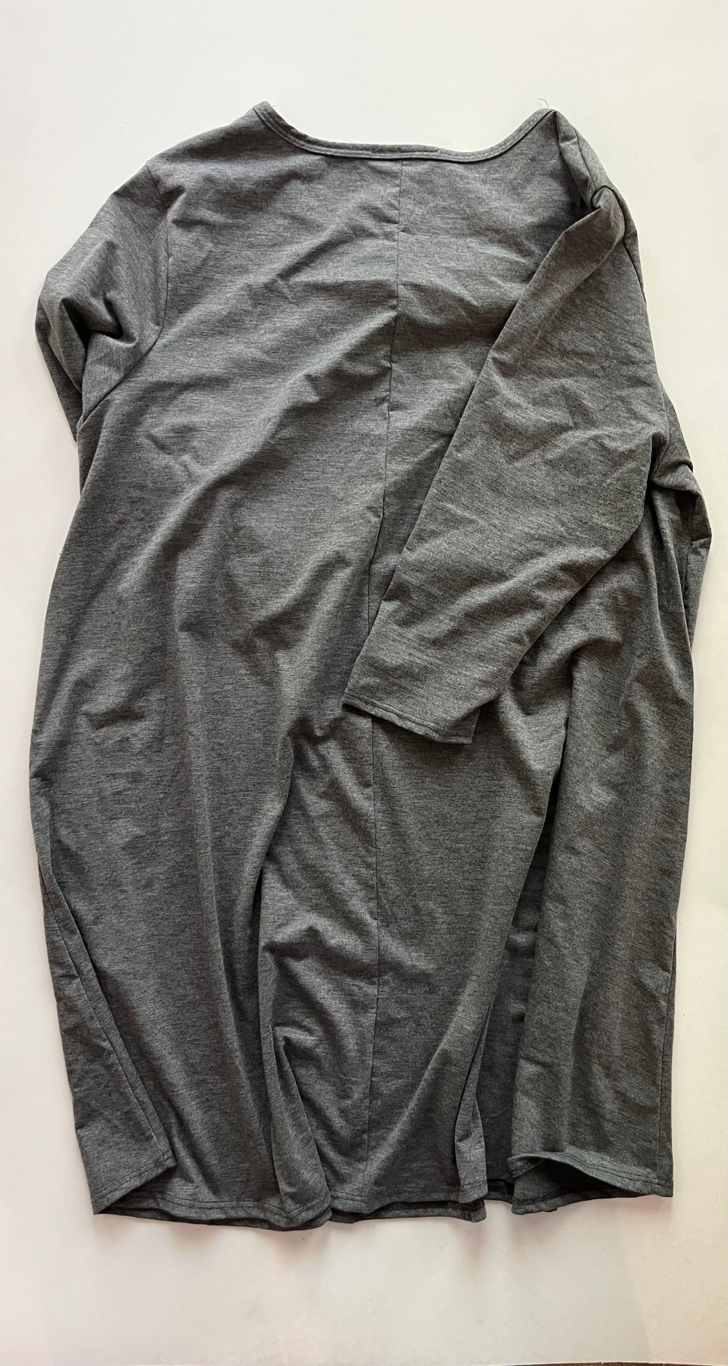 Grey Dress Casual Midi Clothes Mentor, Size 2x