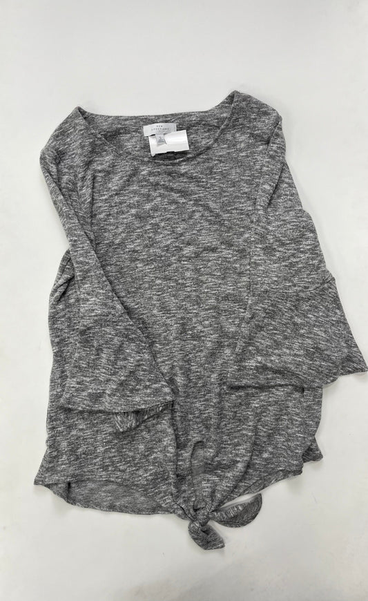 Grey Top Long Sleeve New Directions, Size S