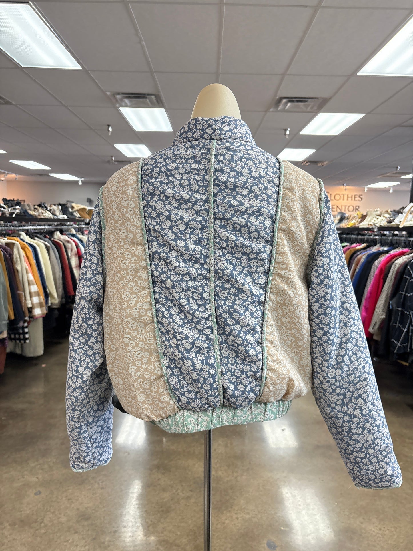 Jacket Puffer & Quilted By Blanknyc In Blue & Green, Size:Xs