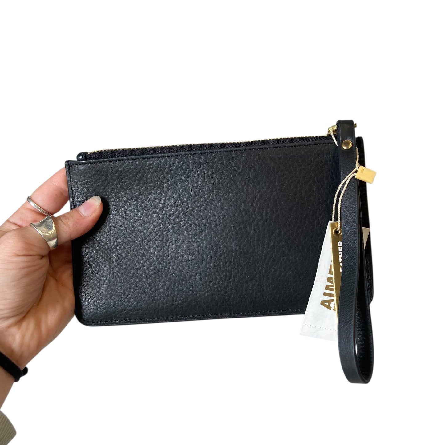 Wristlet Leather By Aimee Kestenberg In Black, Size:Medium