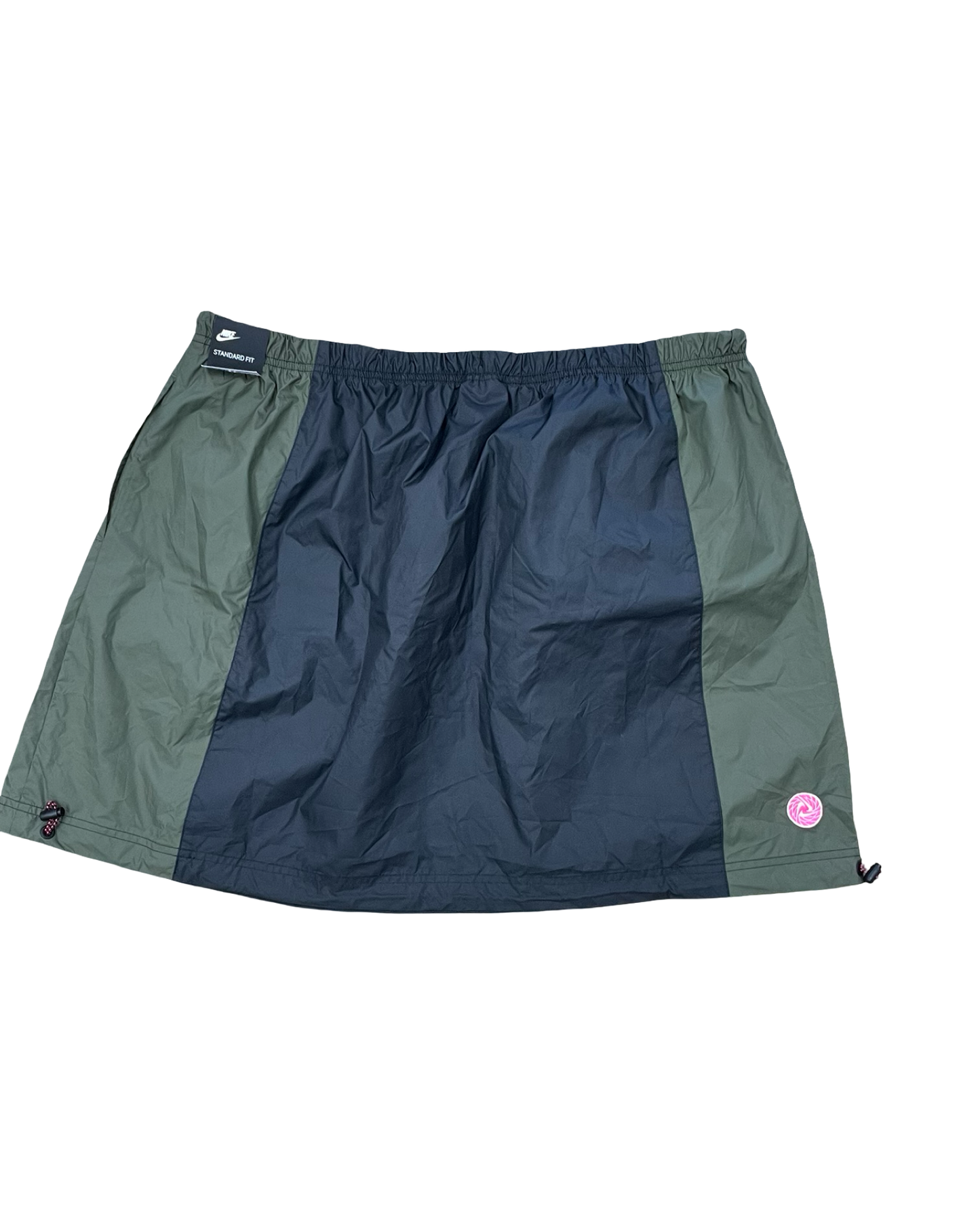 Athletic Skirt By Nike In Black & Green, Size:1X
