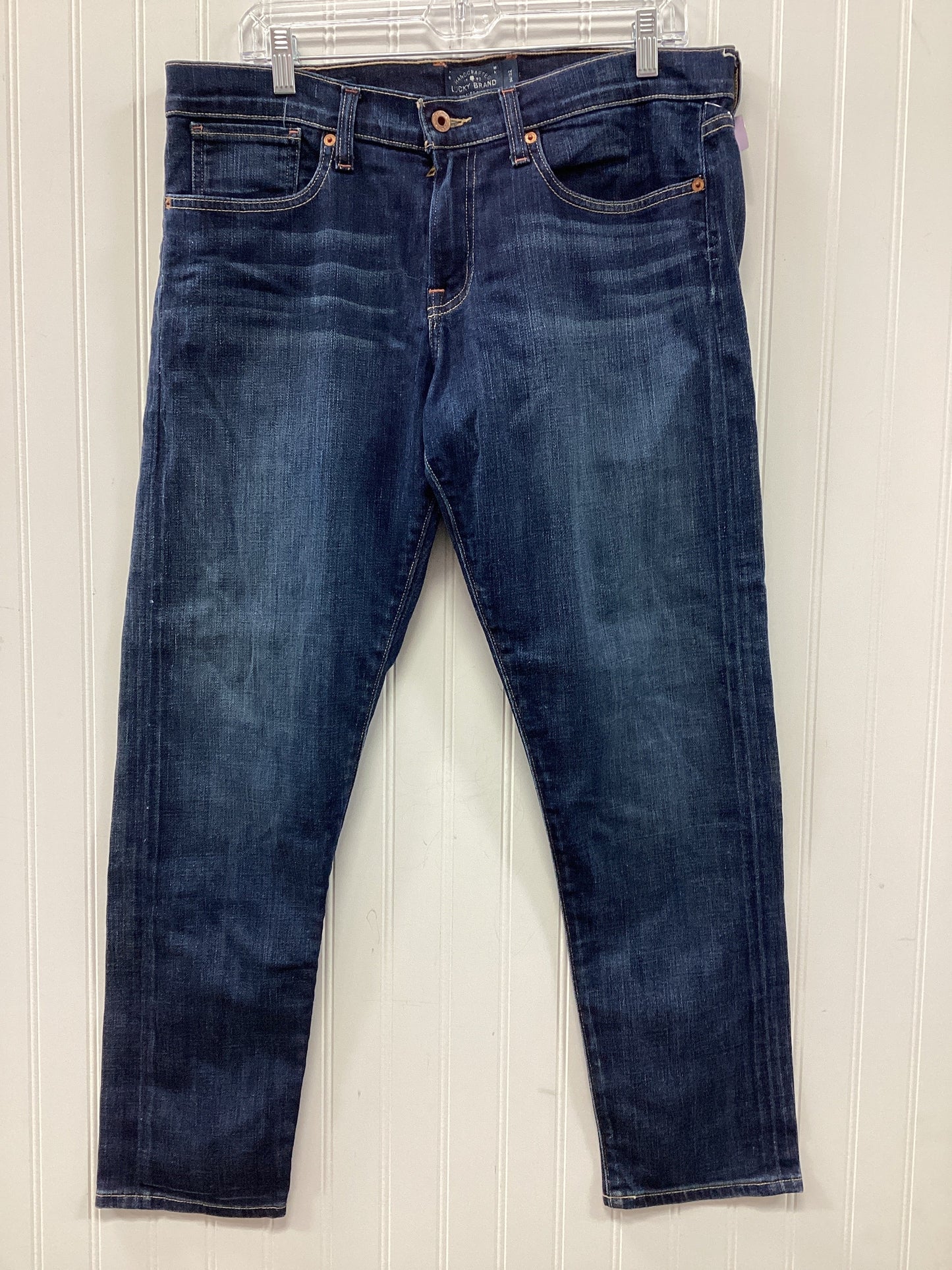 Jeans Skinny By Lucky Brand In Blue Denim, Size:14