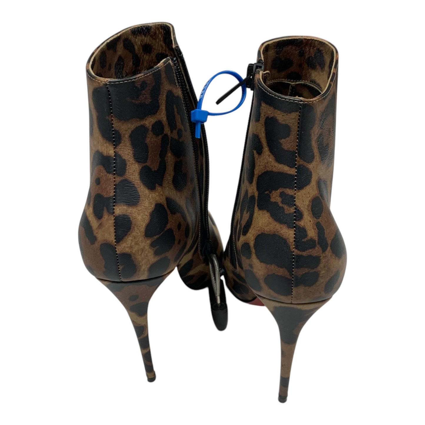 Boots Luxury Designer By Christian Louboutin In Animal Print, Size: 6