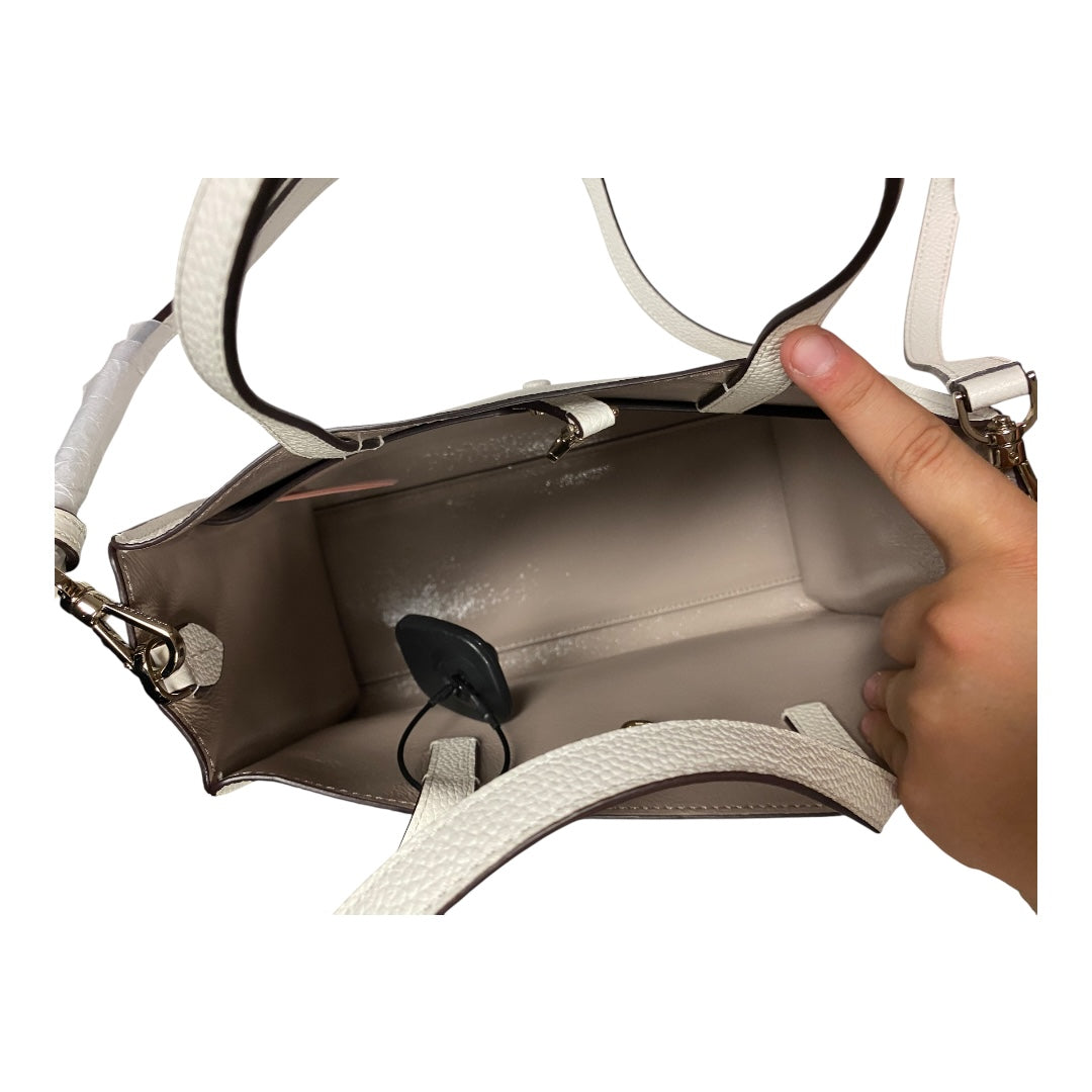 Handbag Designer By Kate Spade In White, Size:Medium