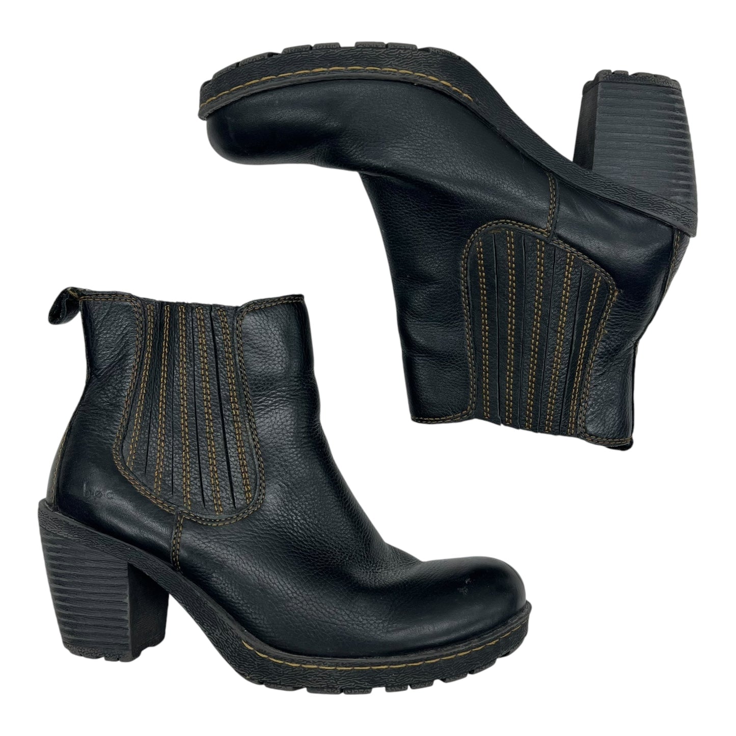 Boots Leather By Boc In Black, Size:7