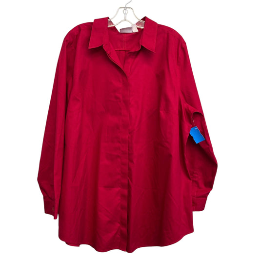 Top Ls By Chicos In Red, Size:1X