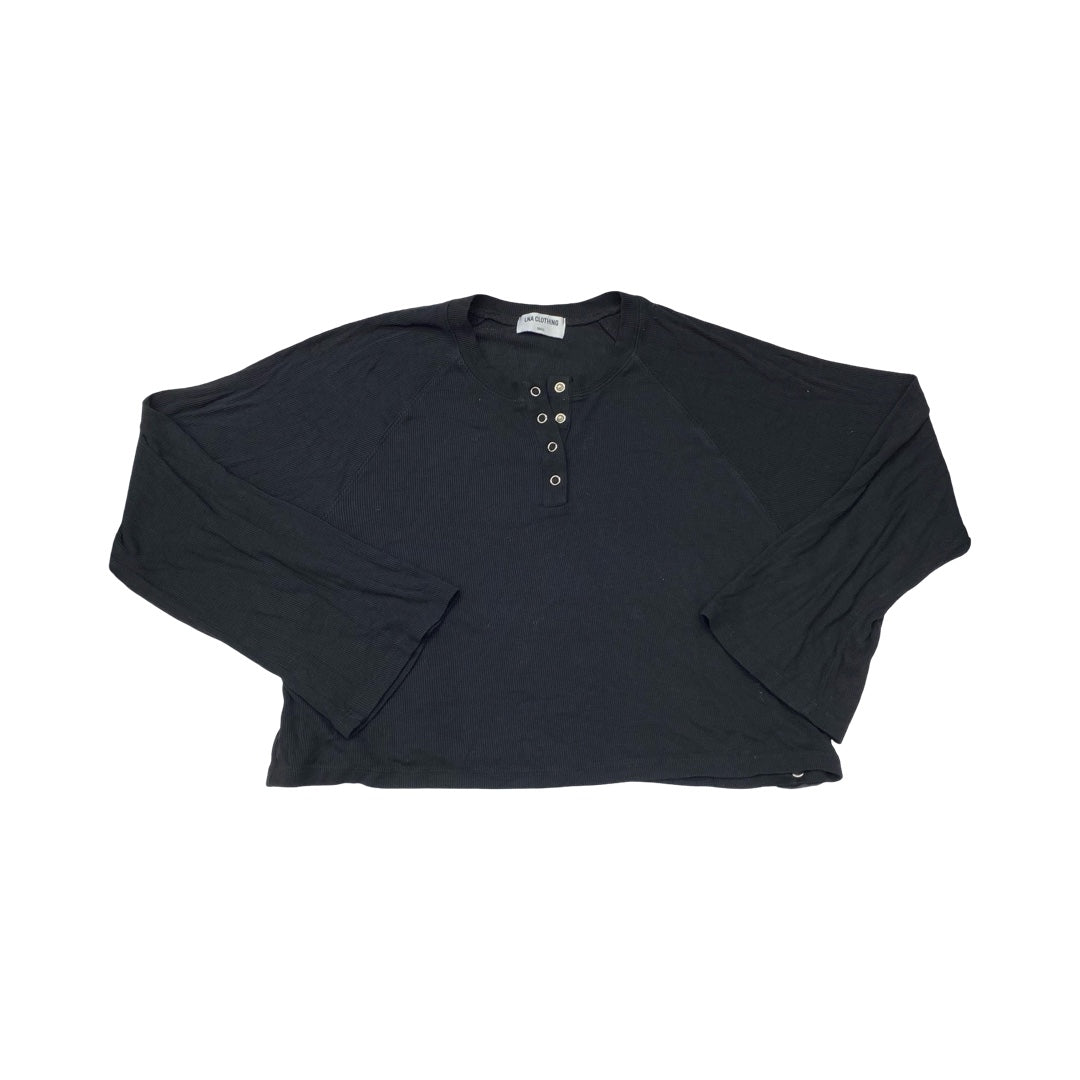 Top Ls By Lna In Black, Size:S