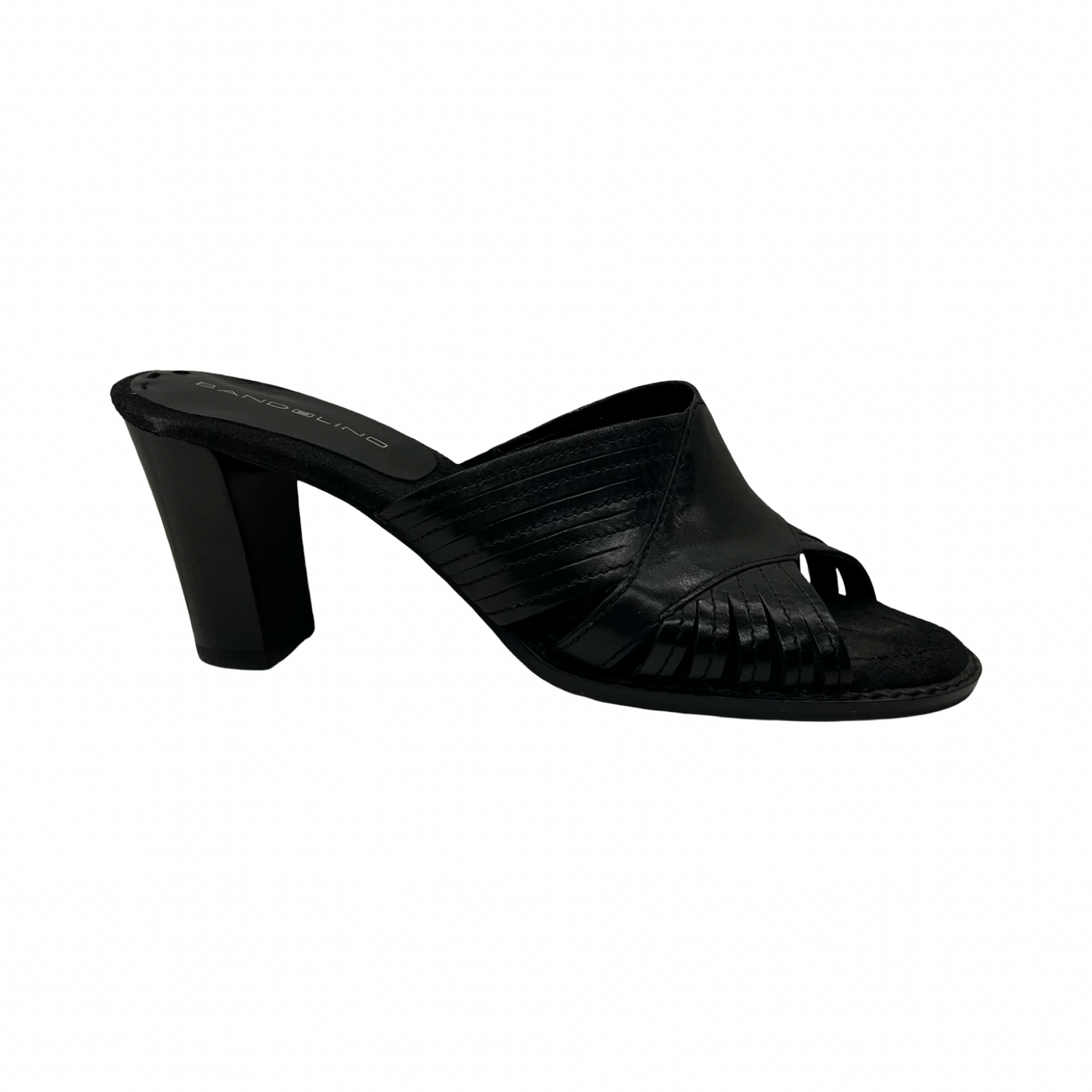 Sandals Heels Block By Bandolino In Black, Size:6.5