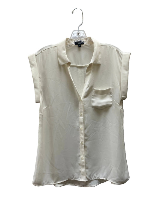 Blouse Sleeveless By Limited In Cream, Size:M