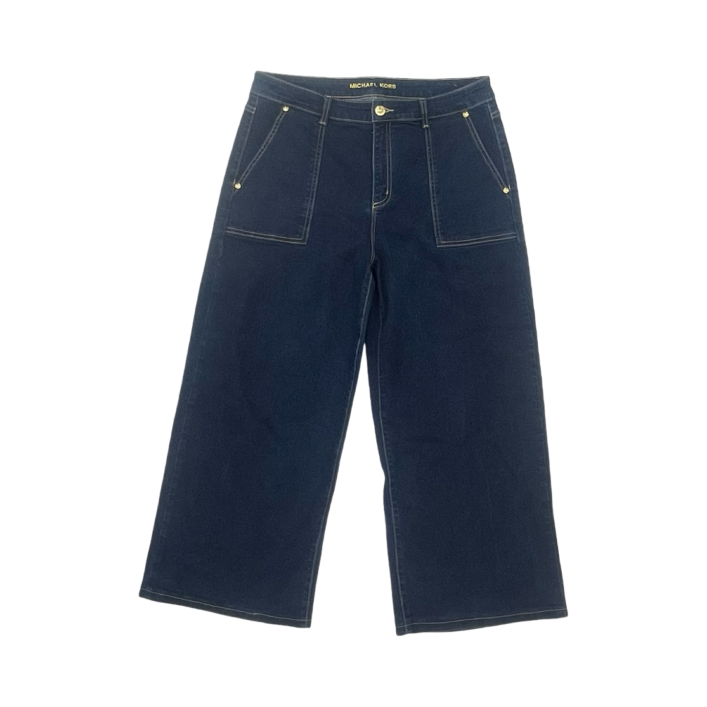 Jeans Designer By Michael Kors In Blue Denim, Size:14