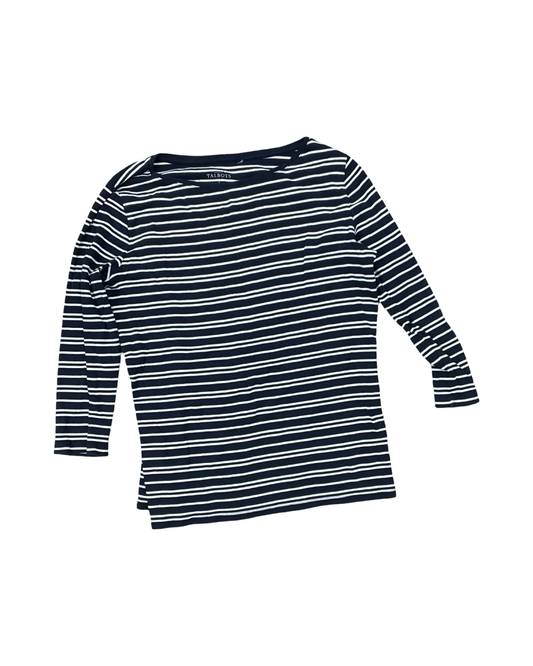 Top 3/4 Sleeve Basic By Talbots In Navy, Size:Xl