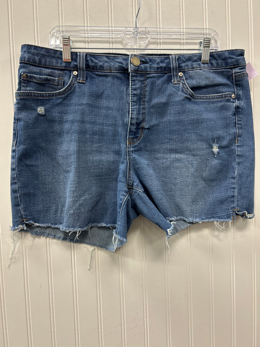 Shorts By Seven 7 In Blue Denim, Size:14