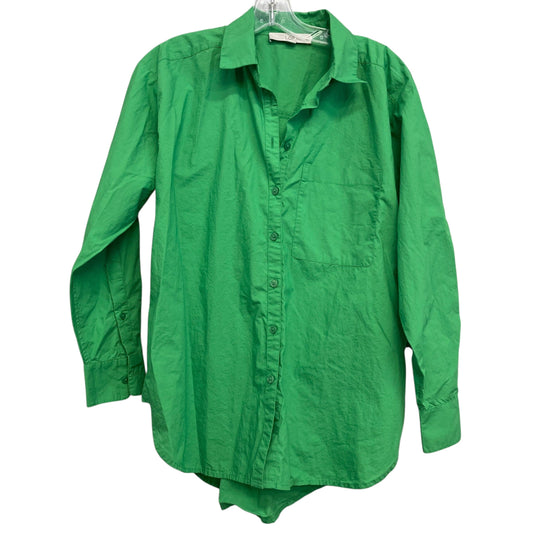 Top Ls Basic By Loft In Green, Size:S