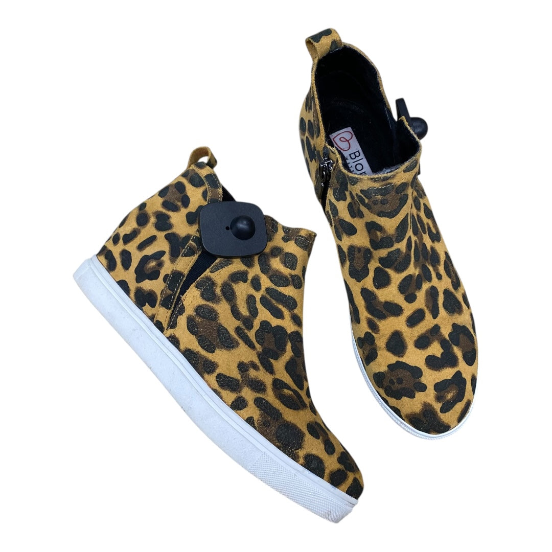 Boots Ankle Heels By Blondo In Animal Print, Size:7.5
