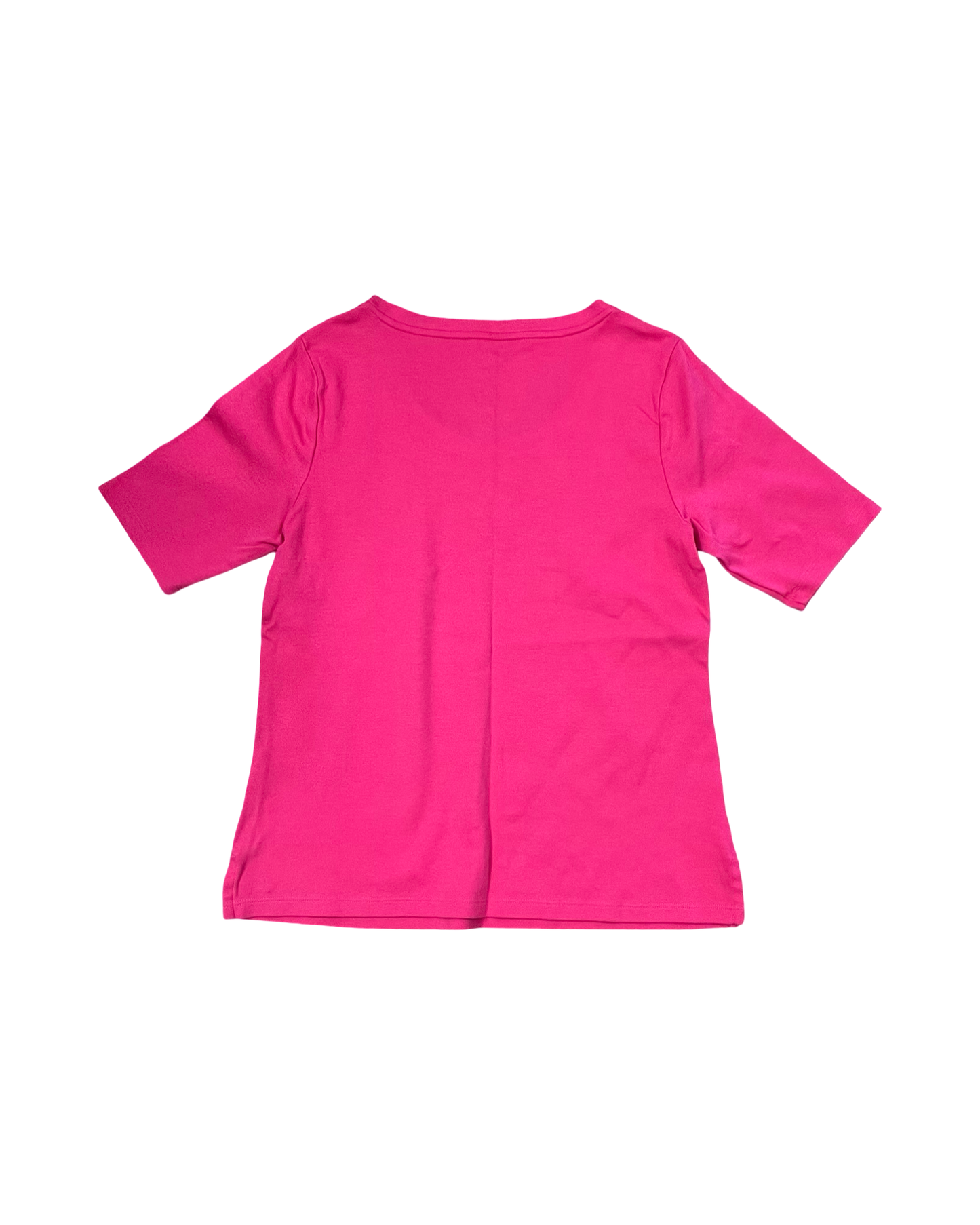 Top Ss Basic By Isaac Mizrahi In Pink, Size:Xs