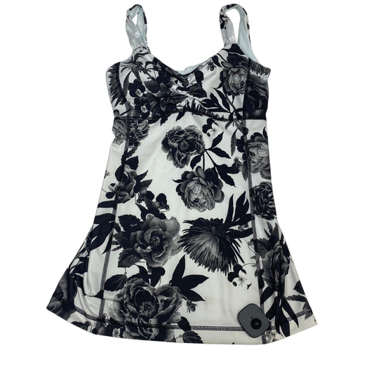 Athletic Tank Top By Lululemon In Black & White, Size:S