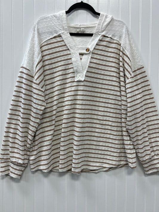 Top Ls By Cato In Cream, Size:2X