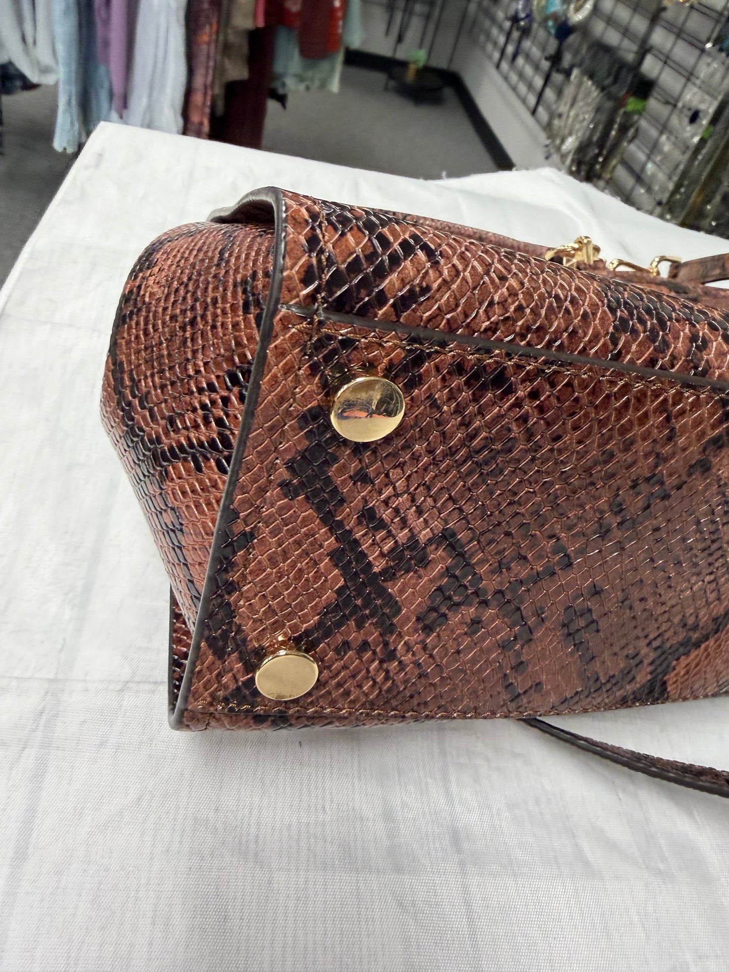 Handbag Designer By Michael Kors In Brown, Size:Medium