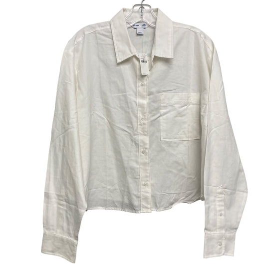 Blouse Ls By Old Navy In White, Size:L