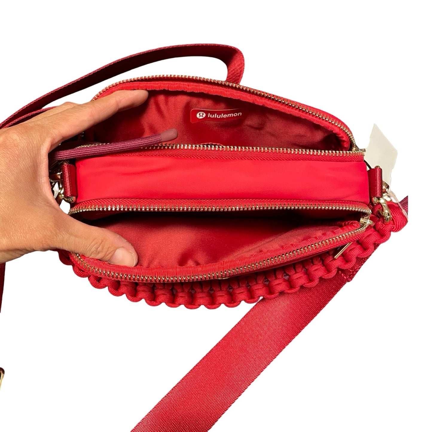 Handbag By Lululemon In Red, Size:Small