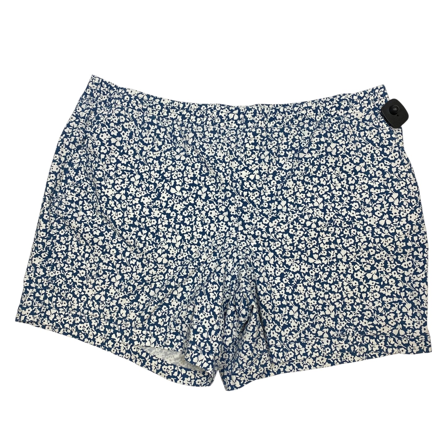 Shorts By Lands End In Blue & White, Size:24