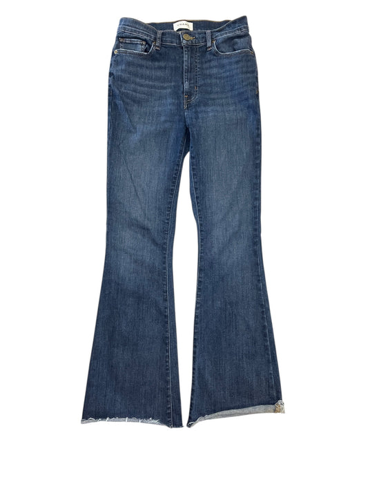 Jeans Flared By Frame In Blue Denim, Size:4