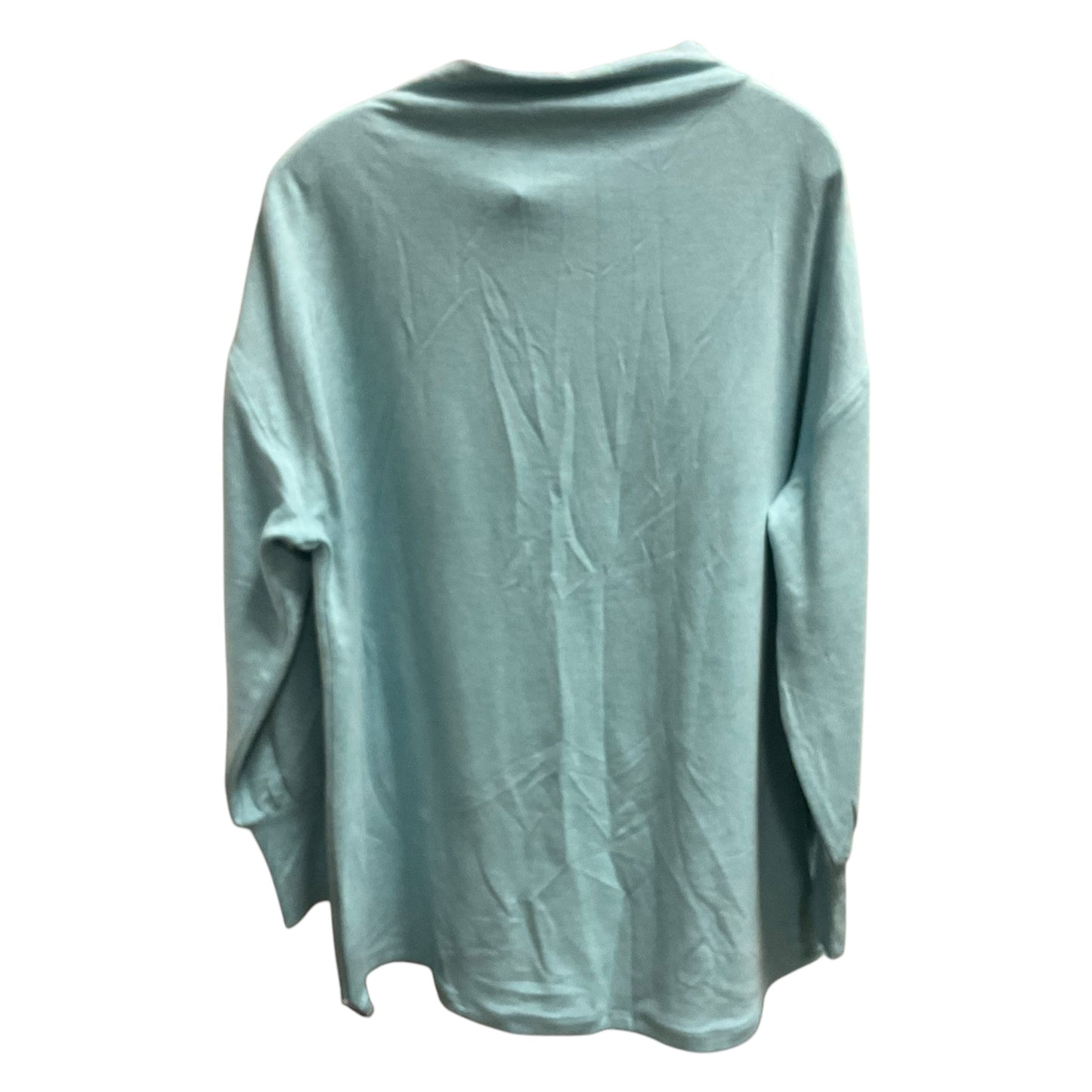 Athletic Top Ls Crewneck By Soft Surroundings In Blue, Size:L