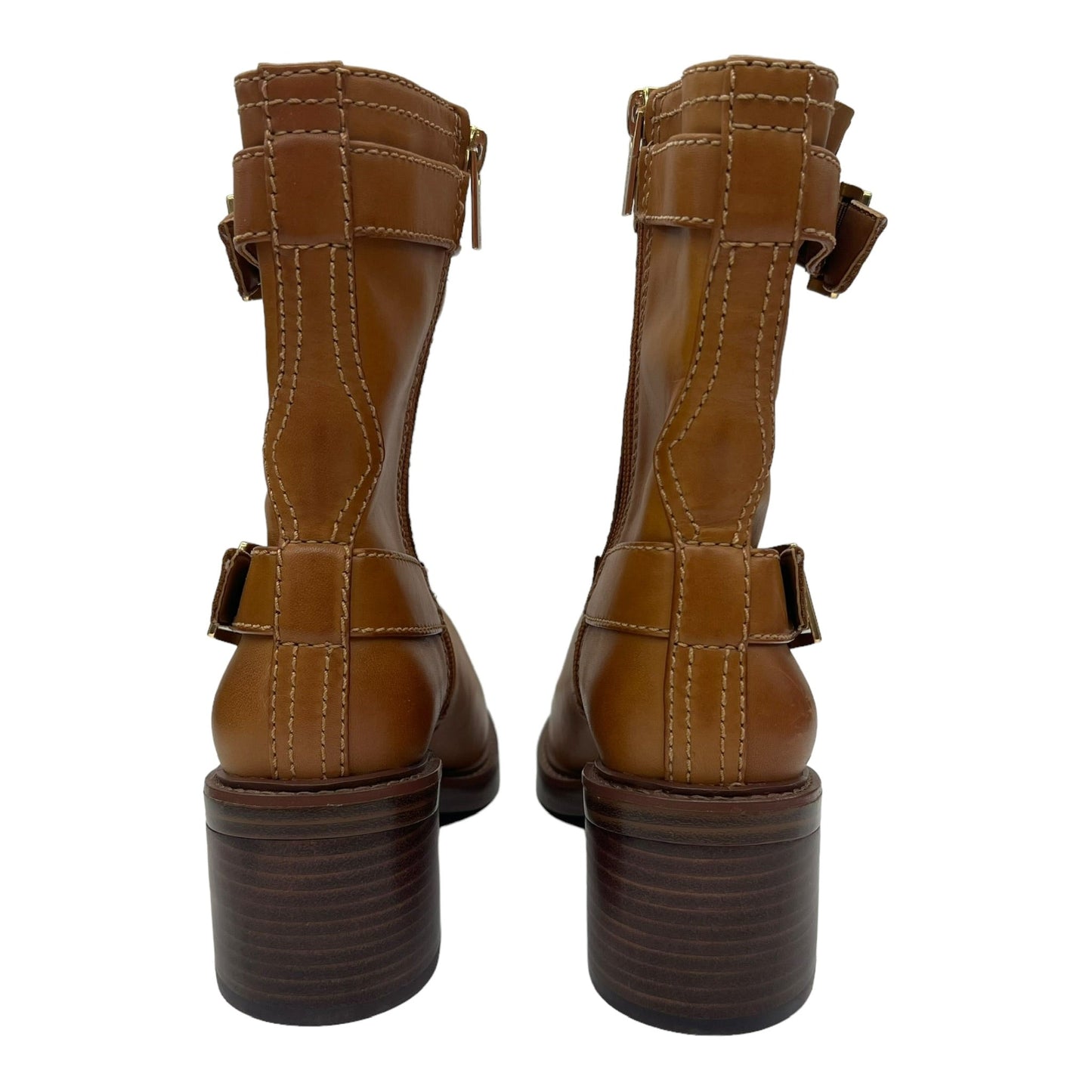 BROWN BOOTS LEATHER by VINCE CAMUTO Size:6.5