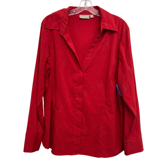 Top Ls By Croft And Barrow In Red, Size:1X