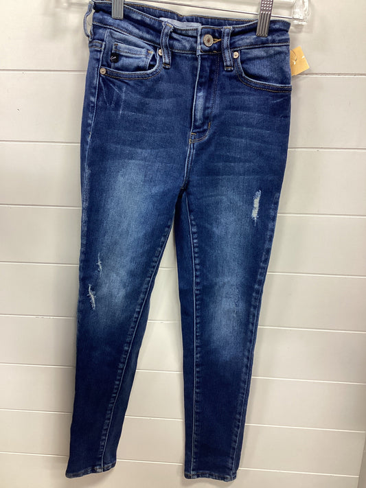 Jeans Skinny By Kancan In Blue Denim, Size:0