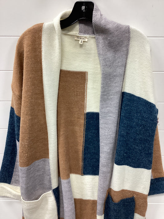 Sweater Cardigan By Jodifl In Cream & Tan, Size:M