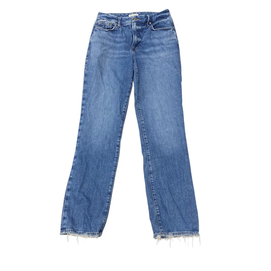 Jeans Straight By Good American In Blue Denim, Size:4